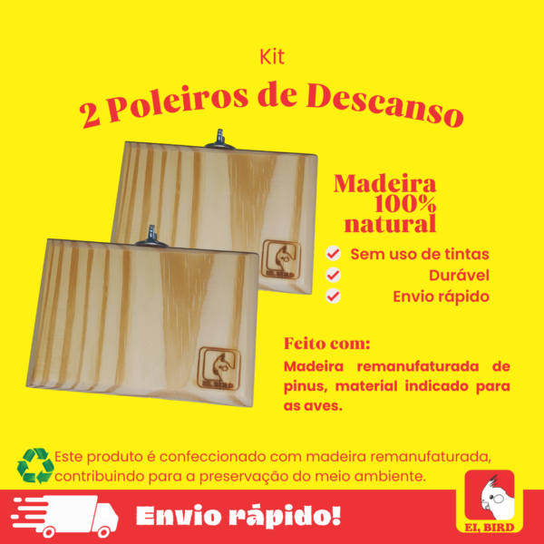 Kit poleiro plataforma de descanso M Ei bird