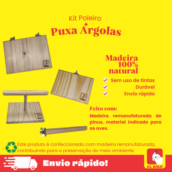 Kit Poleiros + Poleiro de Balança - Imagem 2