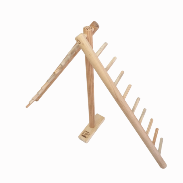 Escada articulada para calopsitas, agapornis, periquitos e ring necks