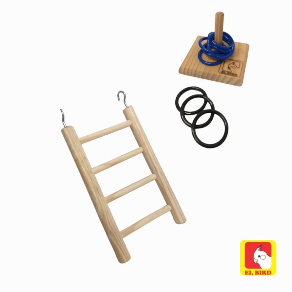 Kit Diversão - Escada 20cm + Puxa-argolas