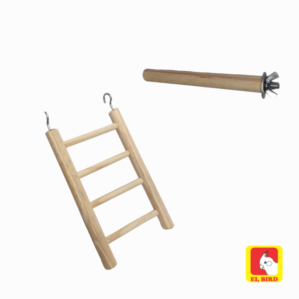 Kit Poleiro Tradicional + Escada 20cm