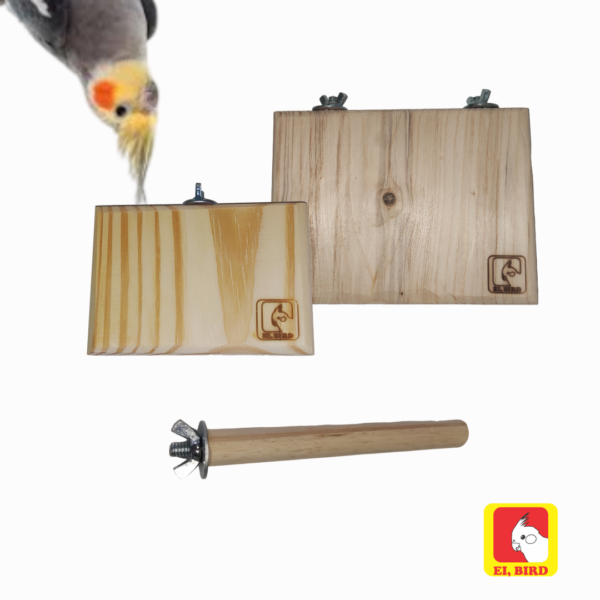 Kit Poleiros Plataforma de Descanso + Poleiro