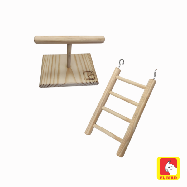 Kit Poleiro de Balança + Escada 20cm