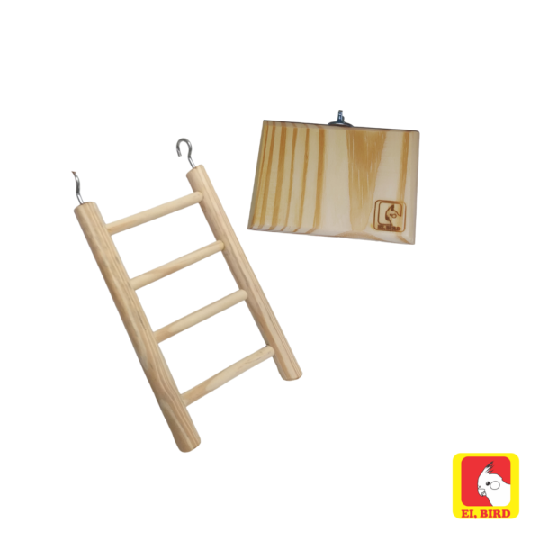 Kit Poleiro Plataforma (M) + Escada 20cm