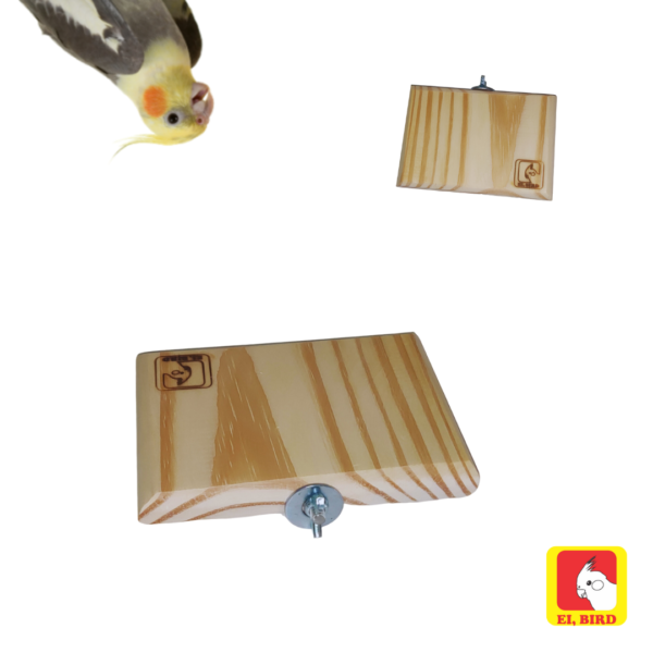 Kit 3 Plataformas M, 1 Poleiro de Balança e 1 Poleiro 25cm para Calopsita, e Outros Psitacídeos - Imagem 4