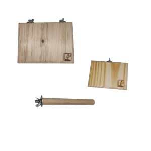 Kit Poleiros Plataforma de Descanso + Poleiro