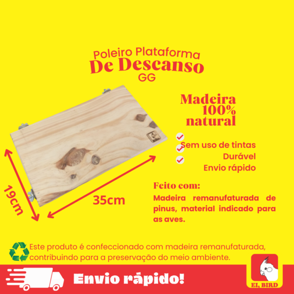 Poleiro Plataforma de Descanso (Gigante) - Imagem 2