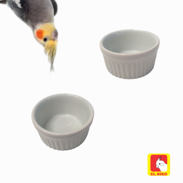Kit Plataforma GG + 2 Comedouros M para Calopsita, Agapornis, Arara, Papagaio - Imagem 5